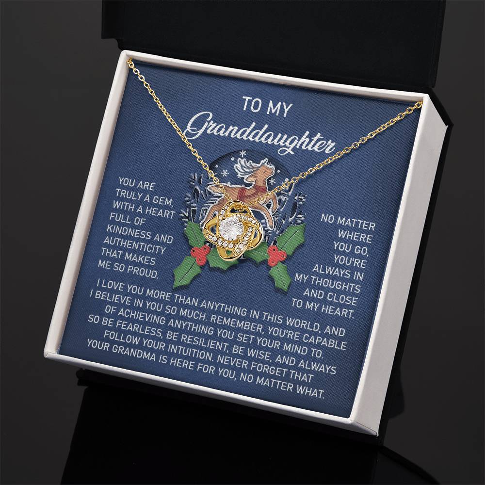 Necklace Gift For Granddaughter - Here For You