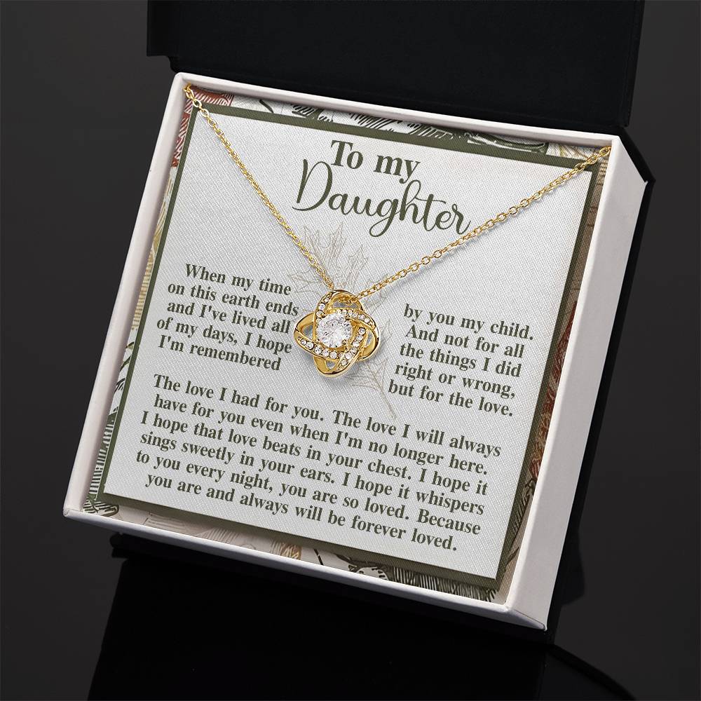 Necklace Gift For Daughter - In Your Ears
