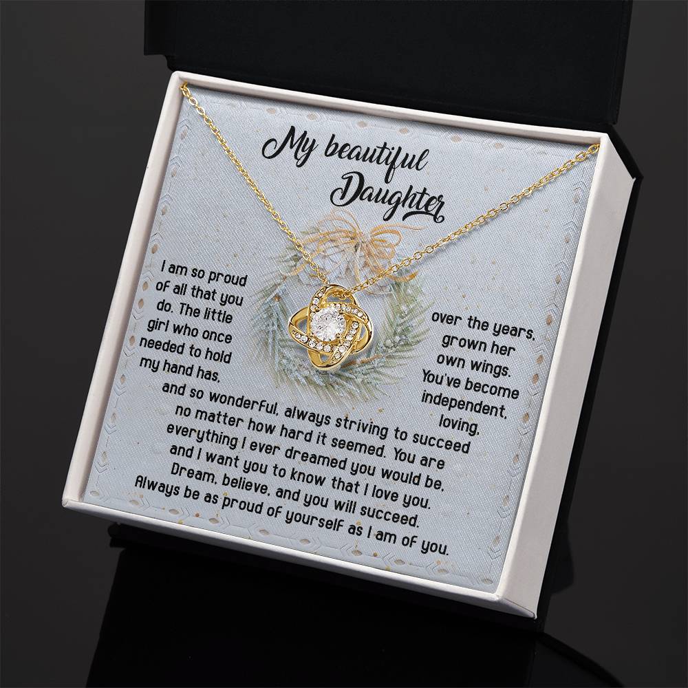 Necklace Gift For Daughter - Proud Of Yourself
