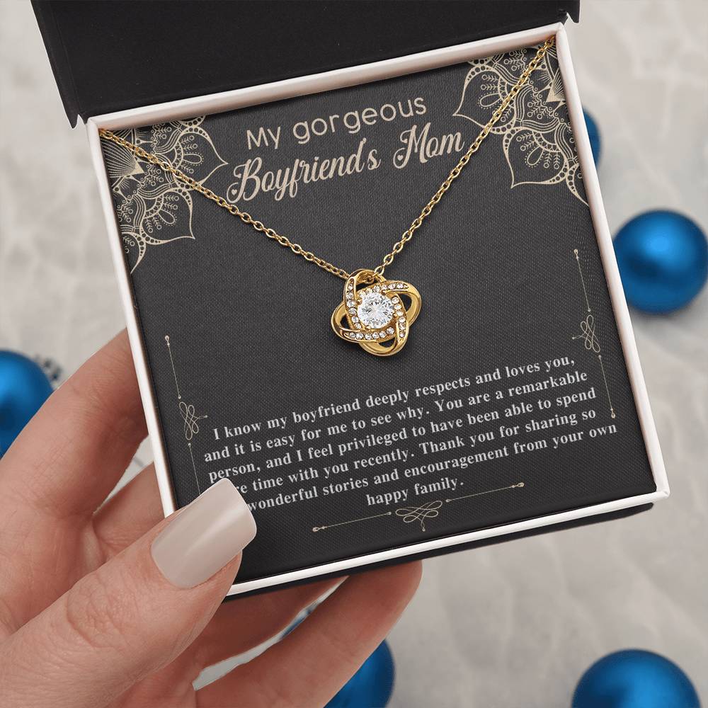 Necklace Gift For Boyfriend's Mom - Happy Family