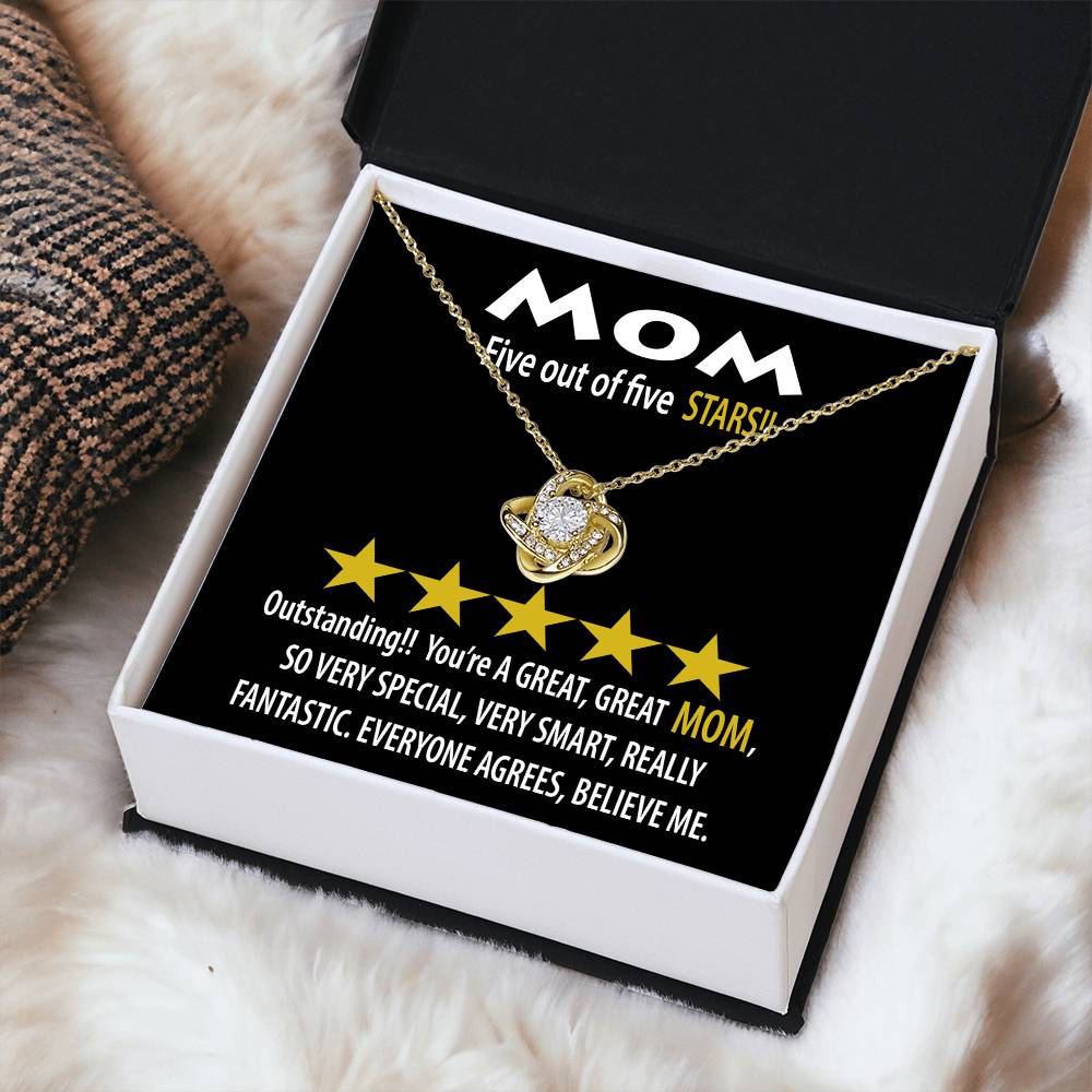 Necklace Gift For Mom - Five Stars
