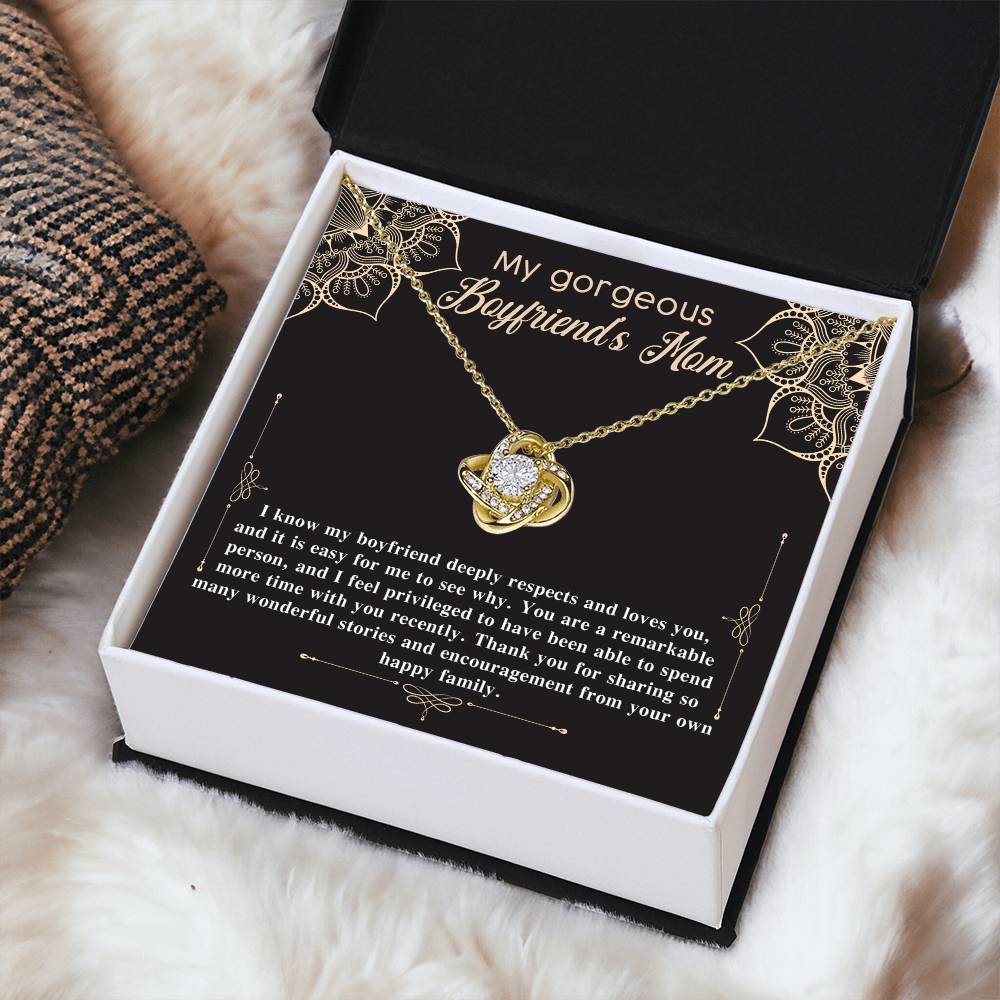 Necklace Gift For Boyfriend's Mom - Happy Family