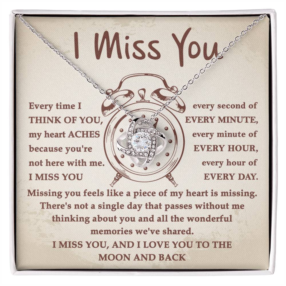 Gift For Long-Distance Girlfriend or Wife - I Miss You Every Second