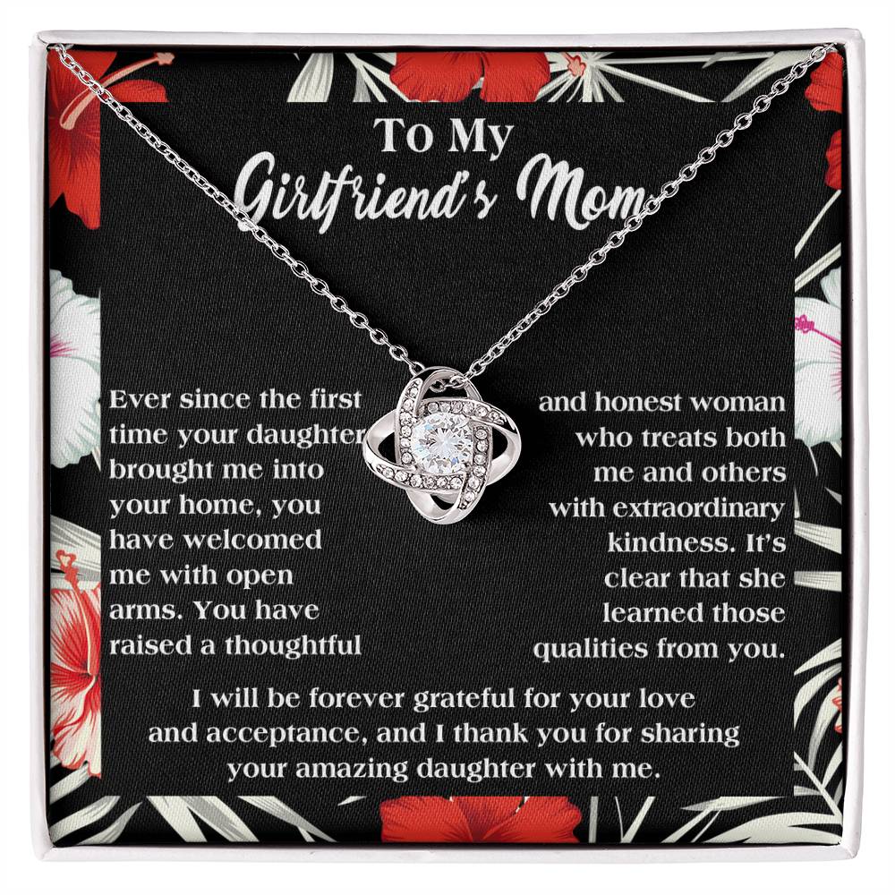 Necklace Gift For Girlfriend's Mom - Forever Grateful