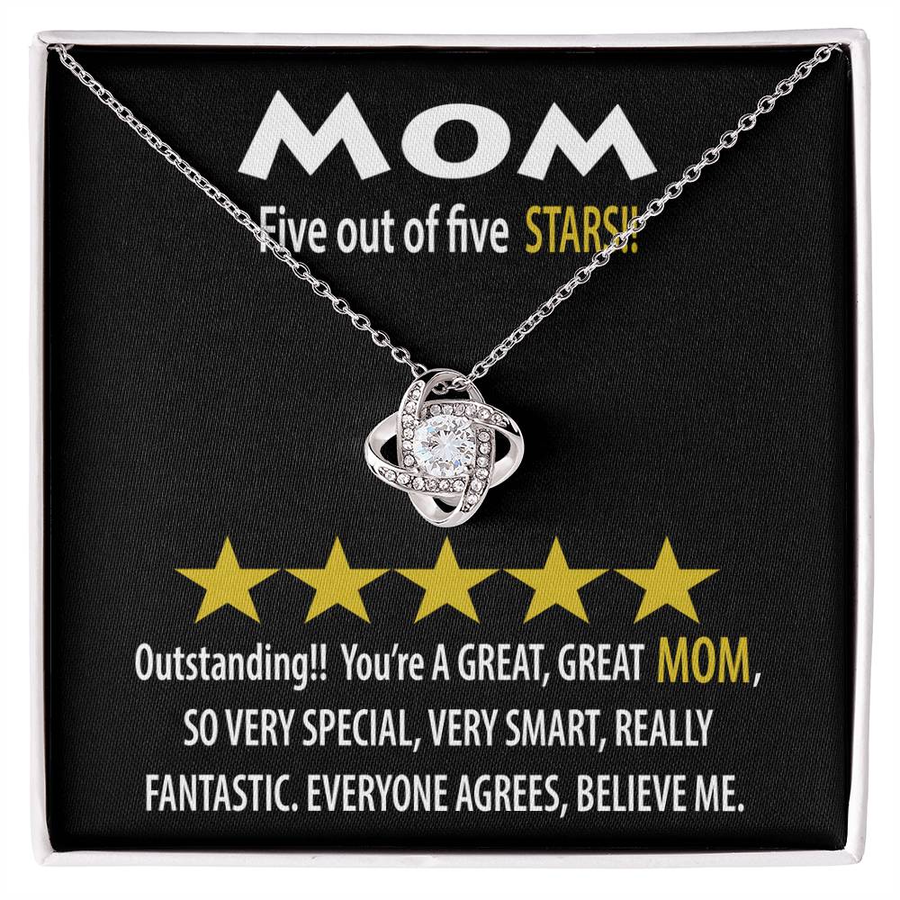 Necklace Gift For Mom - Five Stars