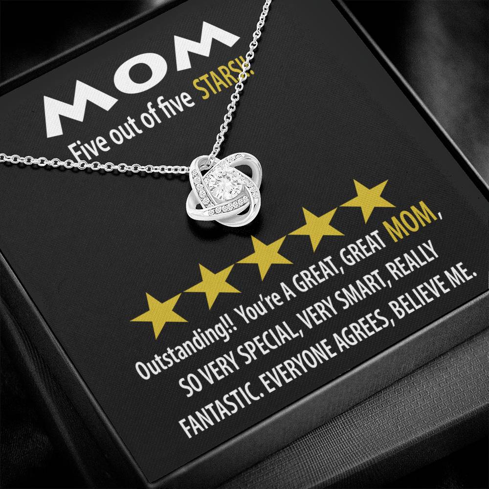 Necklace Gift For Mom - Five Stars