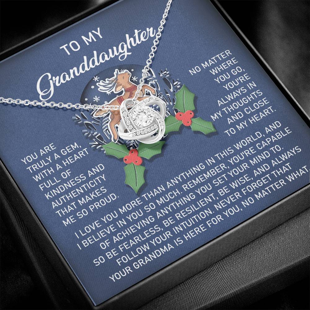 Necklace Gift For Granddaughter - Here For You