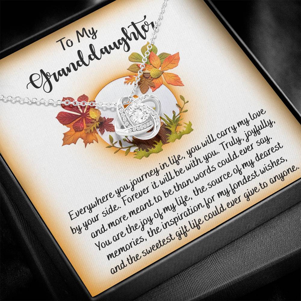 Necklace Gift For Granddaughter - By Your Side