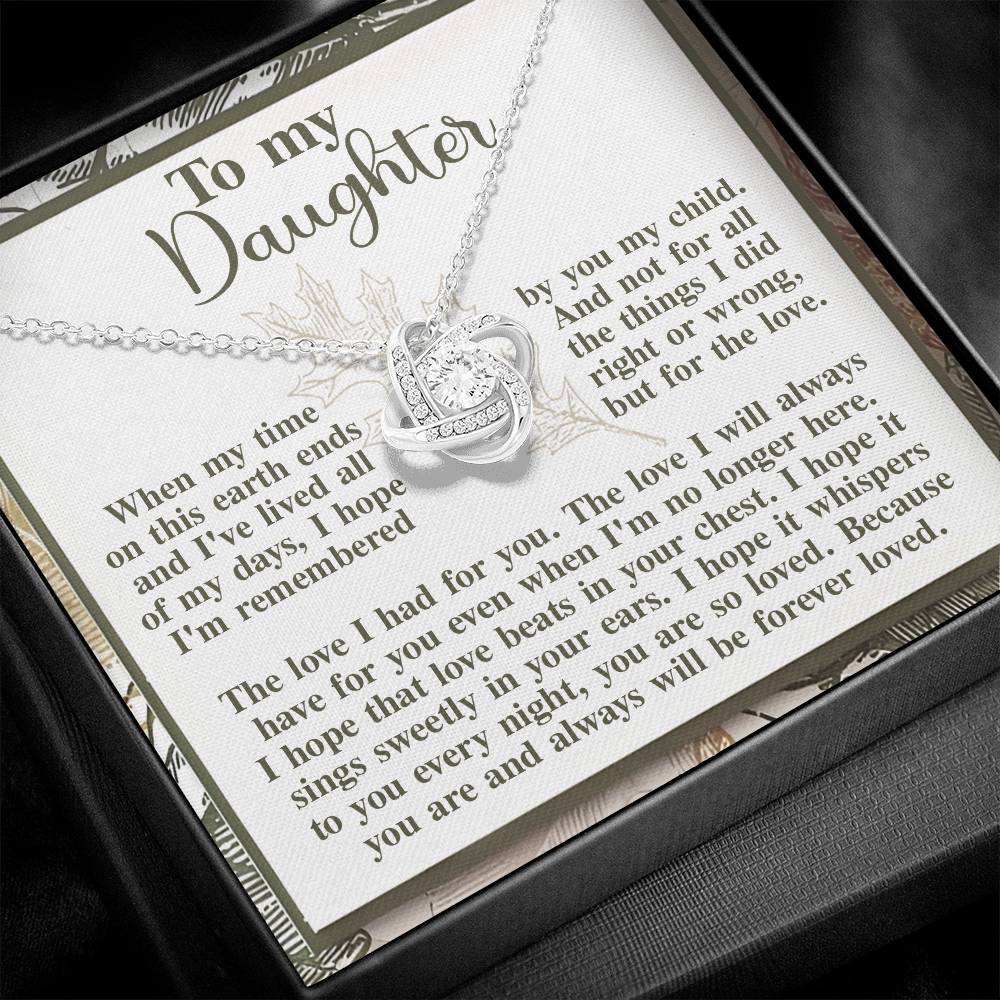 Necklace Gift For Daughter - In Your Ears