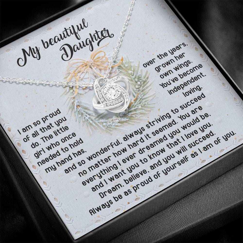 Necklace Gift For Daughter - Proud Of Yourself