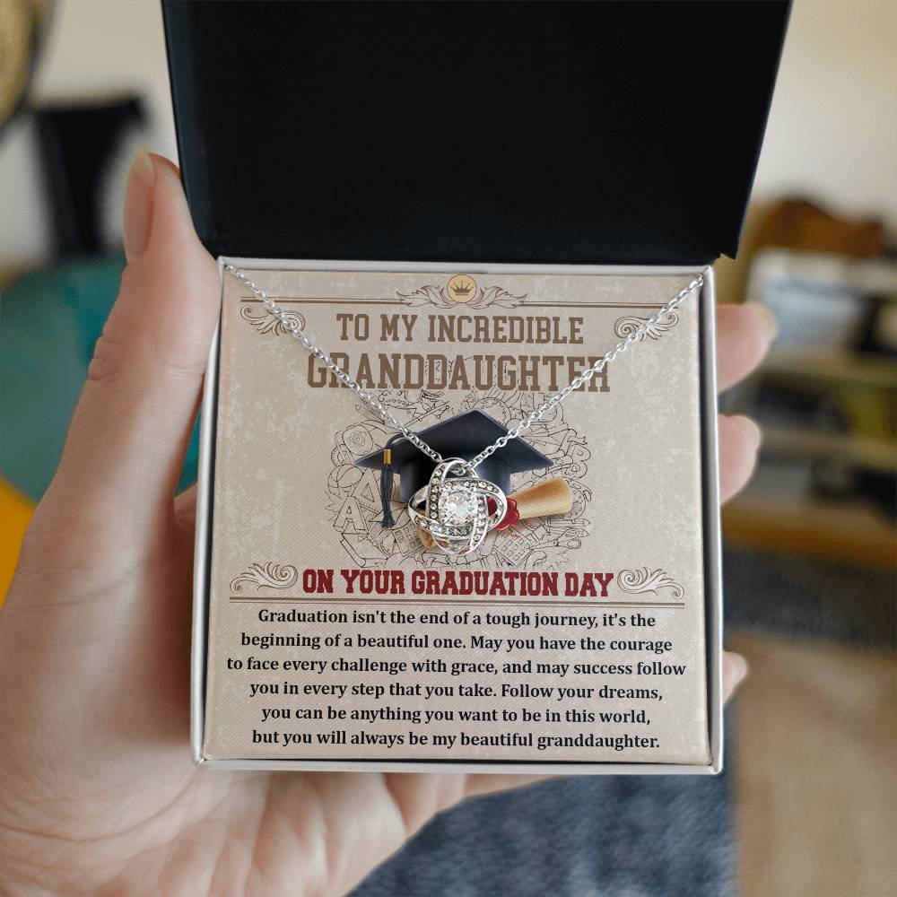 Necklace Gift For Granddaughter - Your Graduation Day