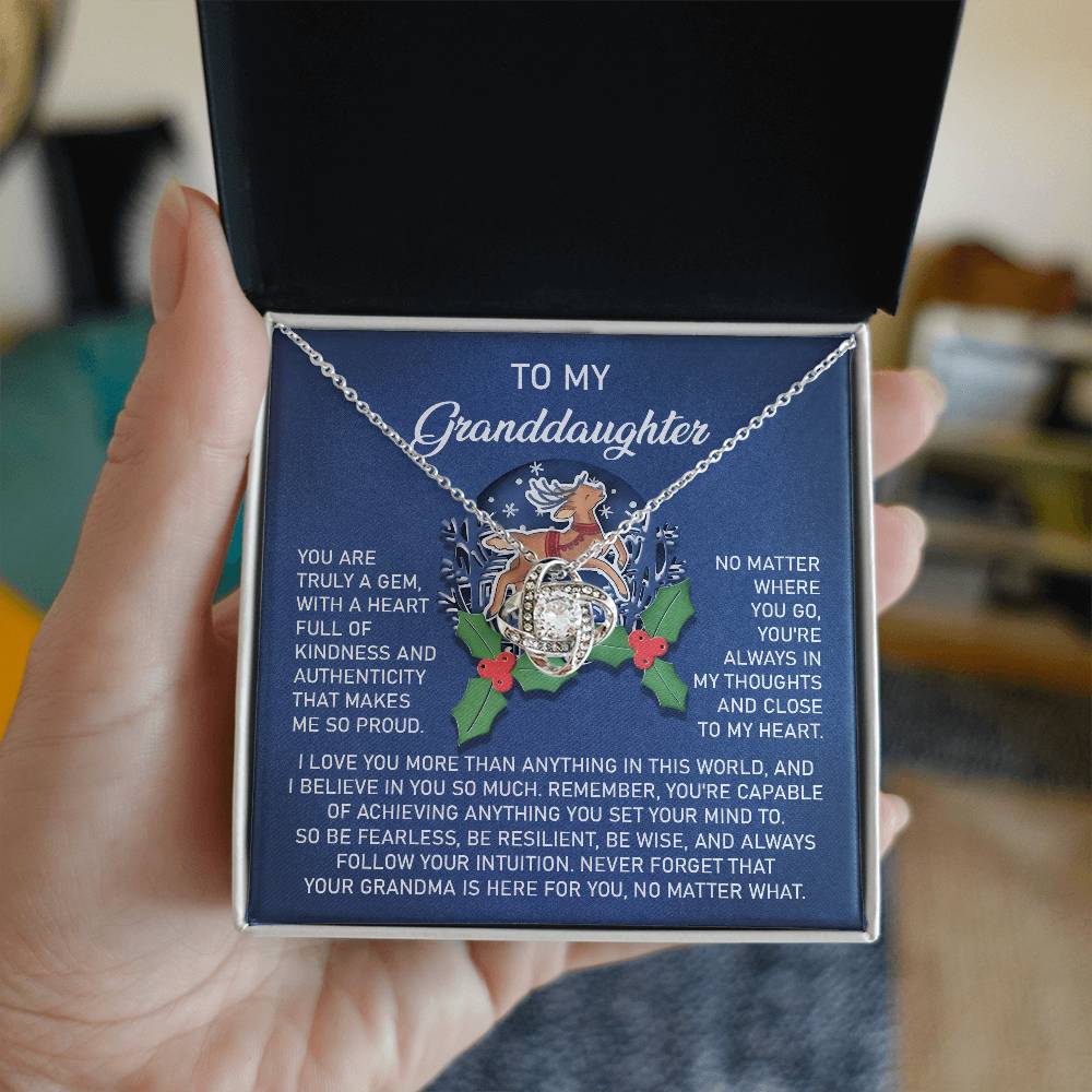 Necklace Gift For Granddaughter - Here For You