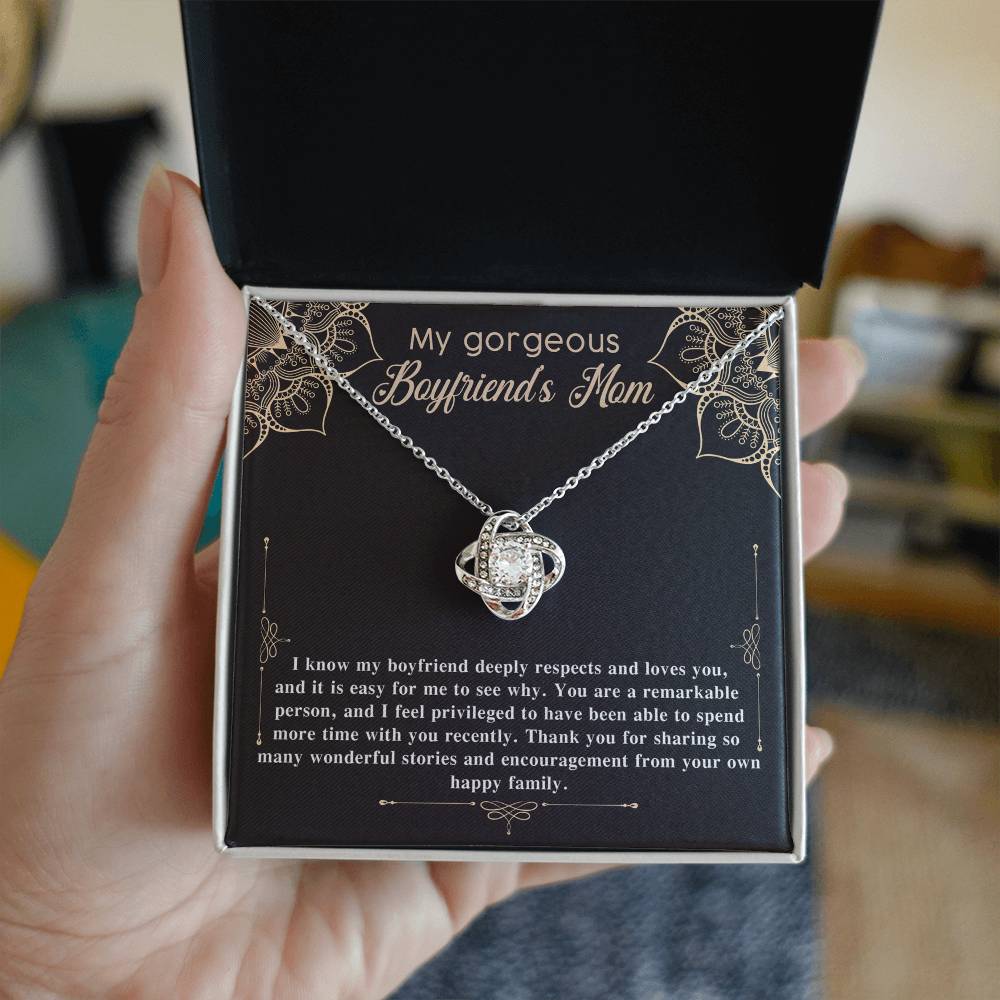Necklace Gift For Boyfriend's Mom - Happy Family