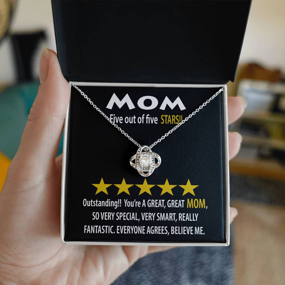 Necklace Gift For Mom - Five Stars