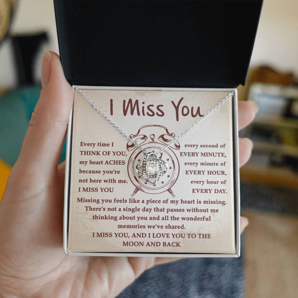 Gift For Long-Distance Girlfriend or Wife - I Miss You Every Second