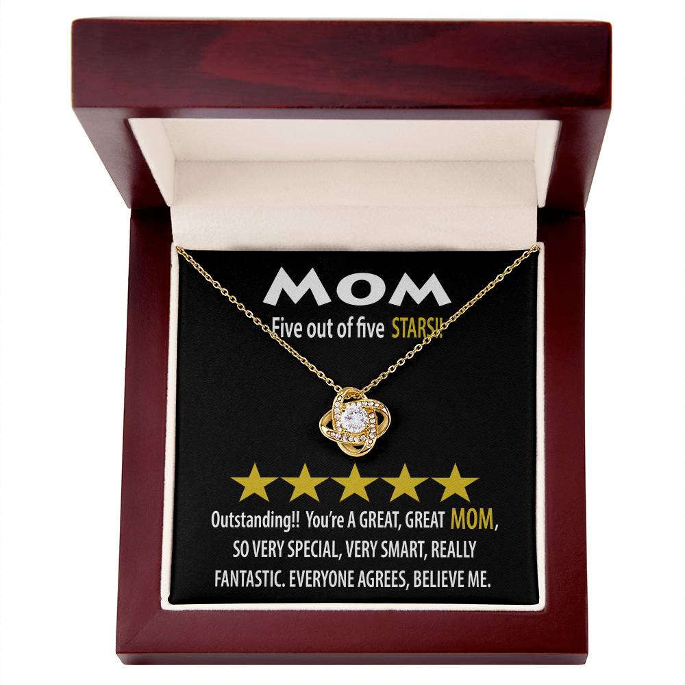 Necklace Gift For Mom - Five Stars