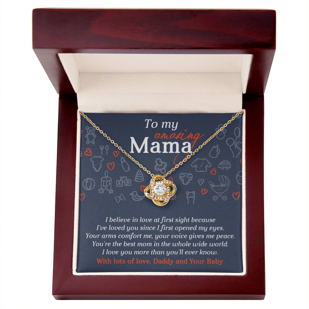 Necklace Gift For Mom To Be - At First Sight
