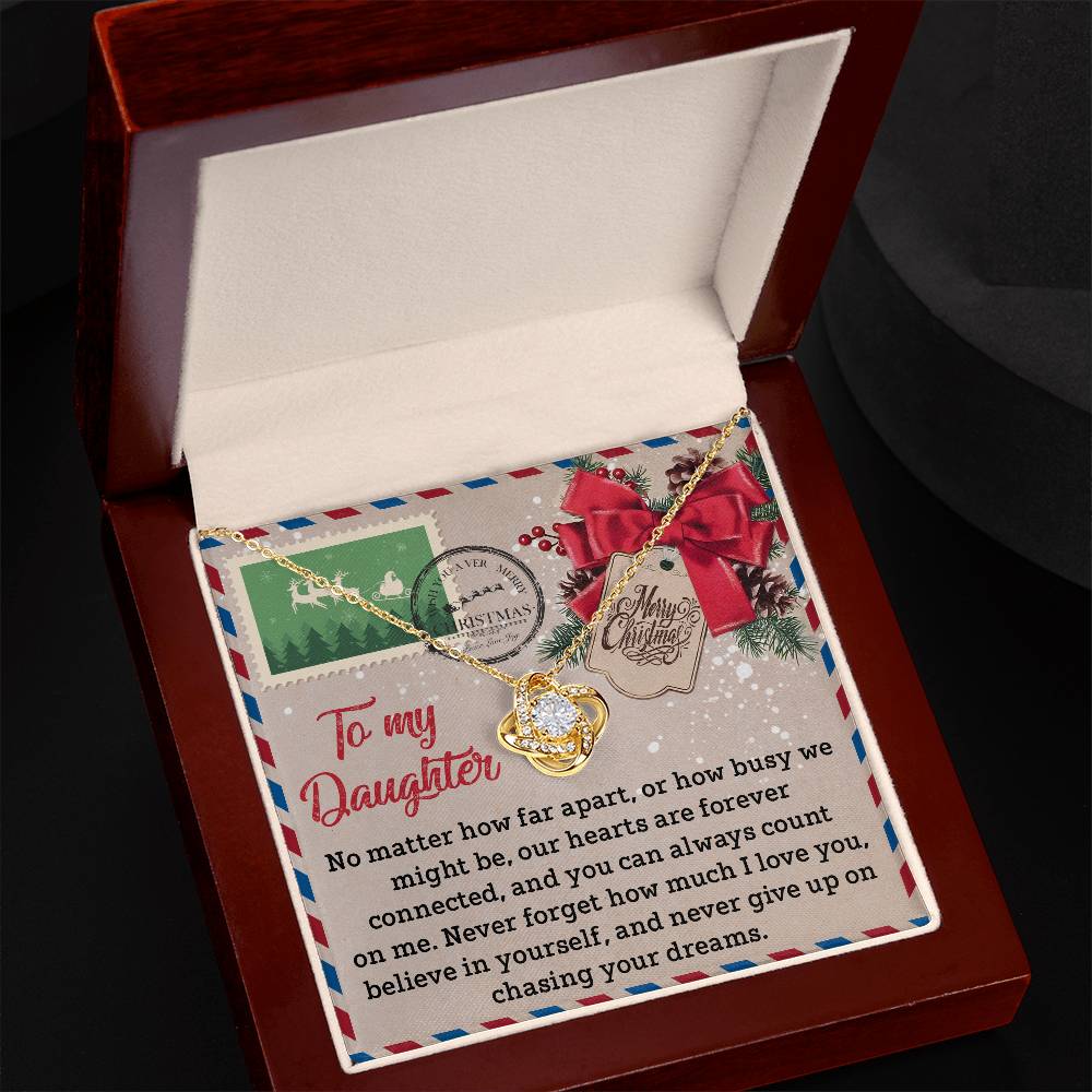 Necklace Gift For Daughter - Forever Connected
