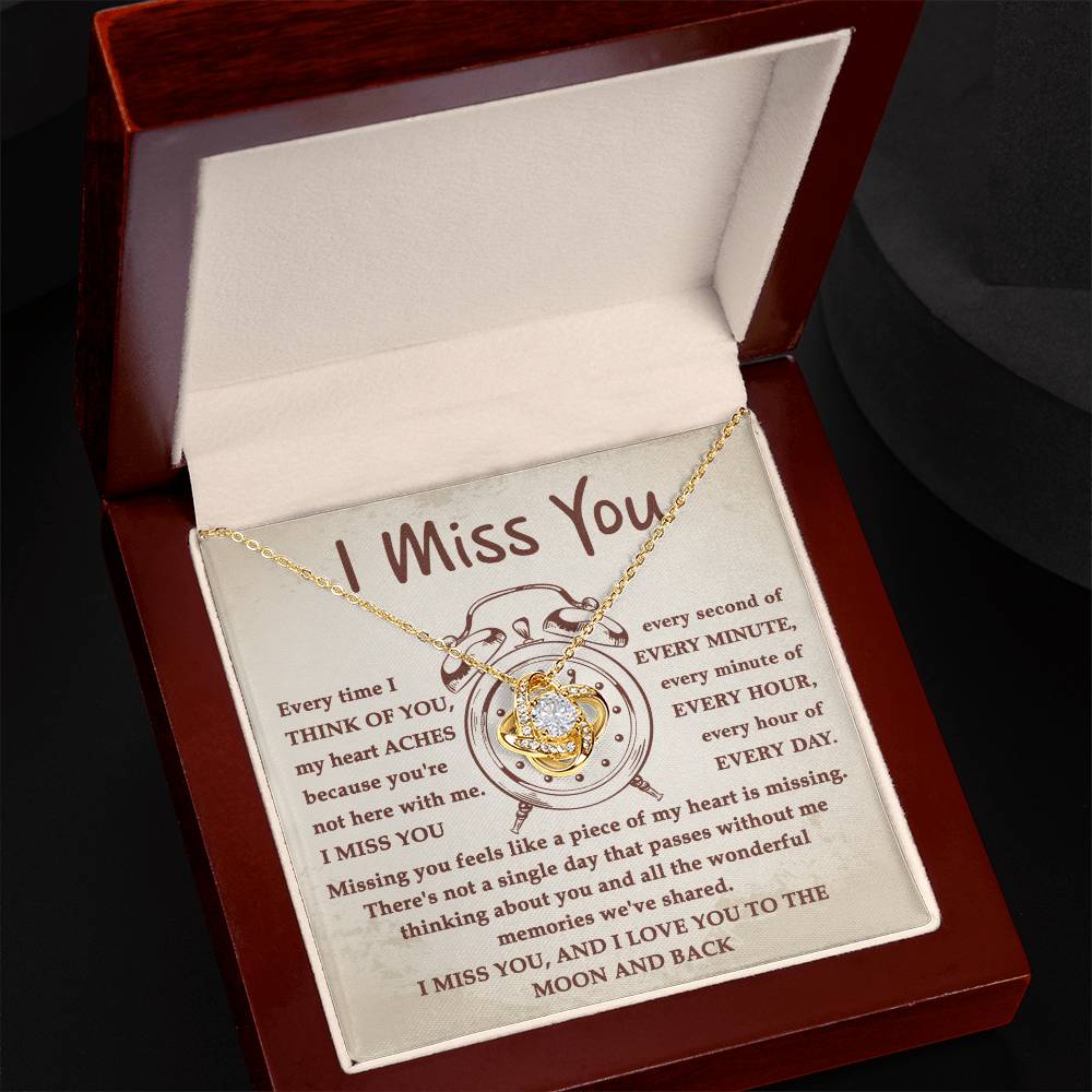 Gift For Long-Distance Girlfriend or Wife - I Miss You Every Second