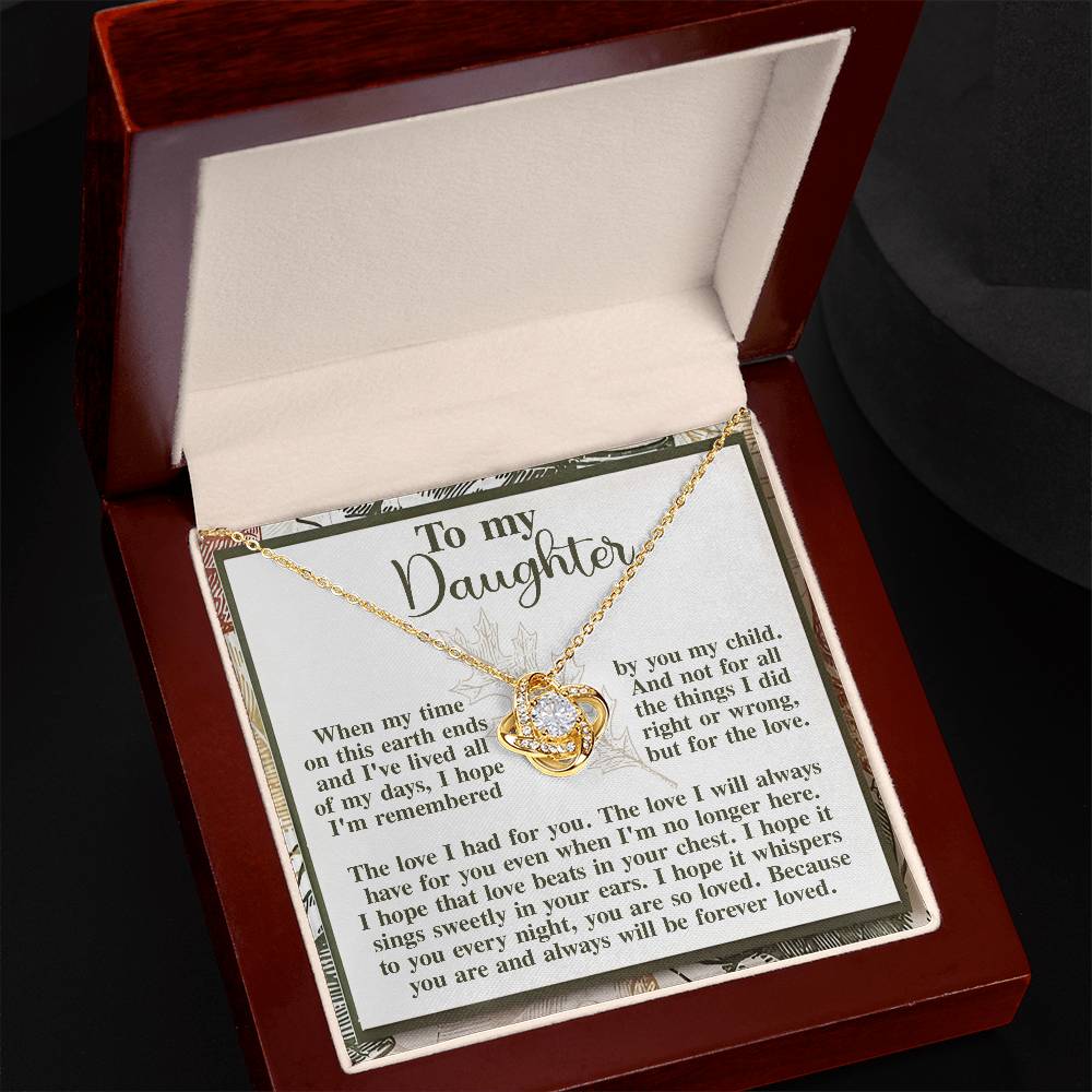 Necklace Gift For Daughter - In Your Ears
