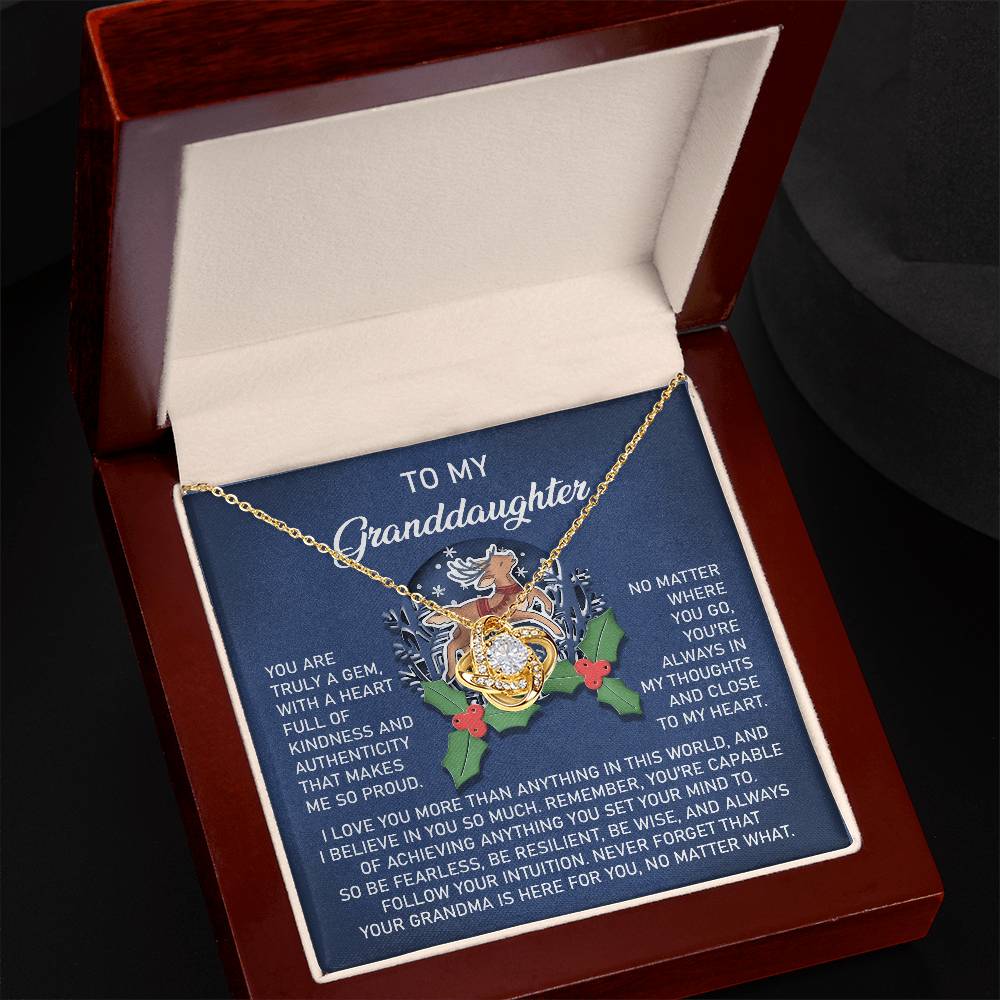 Necklace Gift For Granddaughter - Here For You