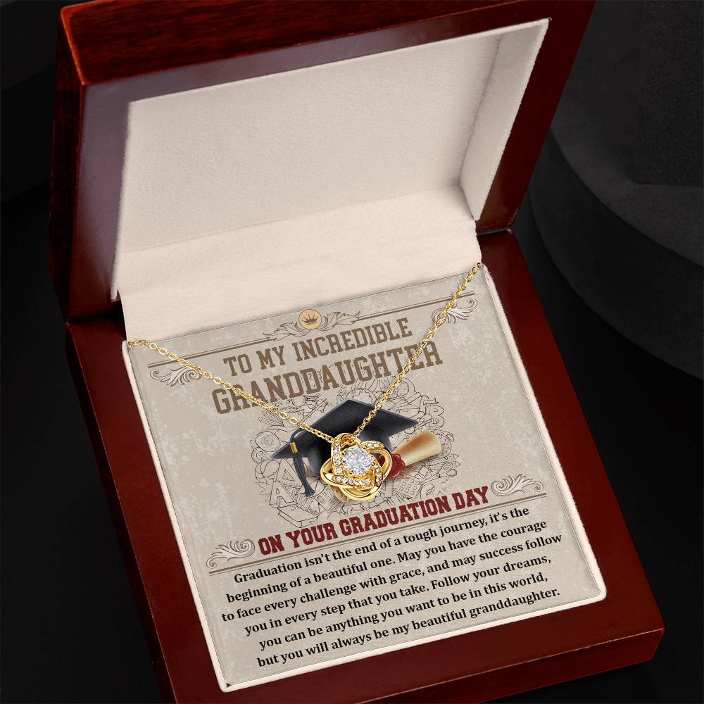 Necklace Gift For Granddaughter - Your Graduation Day