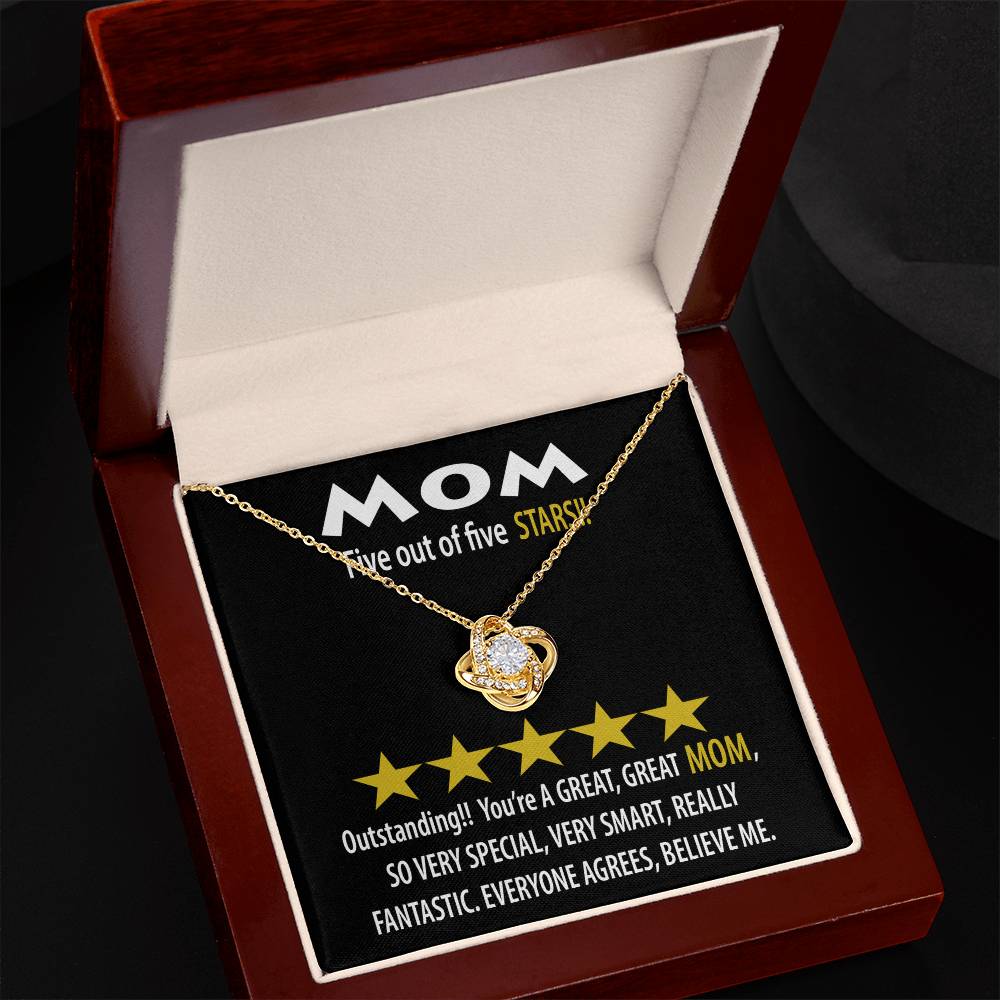 Necklace Gift For Mom - Five Stars