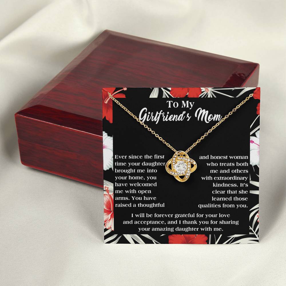 Necklace Gift For Girlfriend's Mom - Forever Grateful