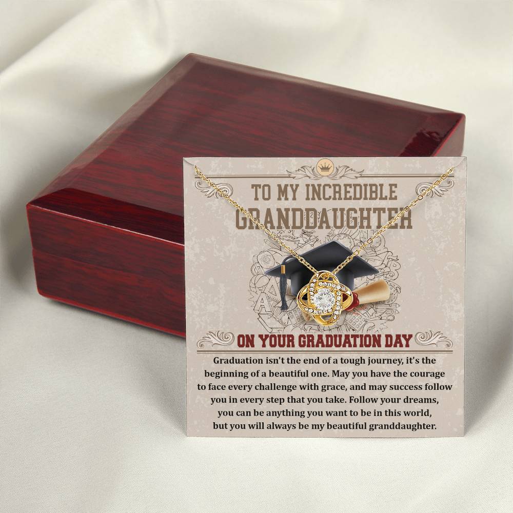 Necklace Gift For Granddaughter - Your Graduation Day