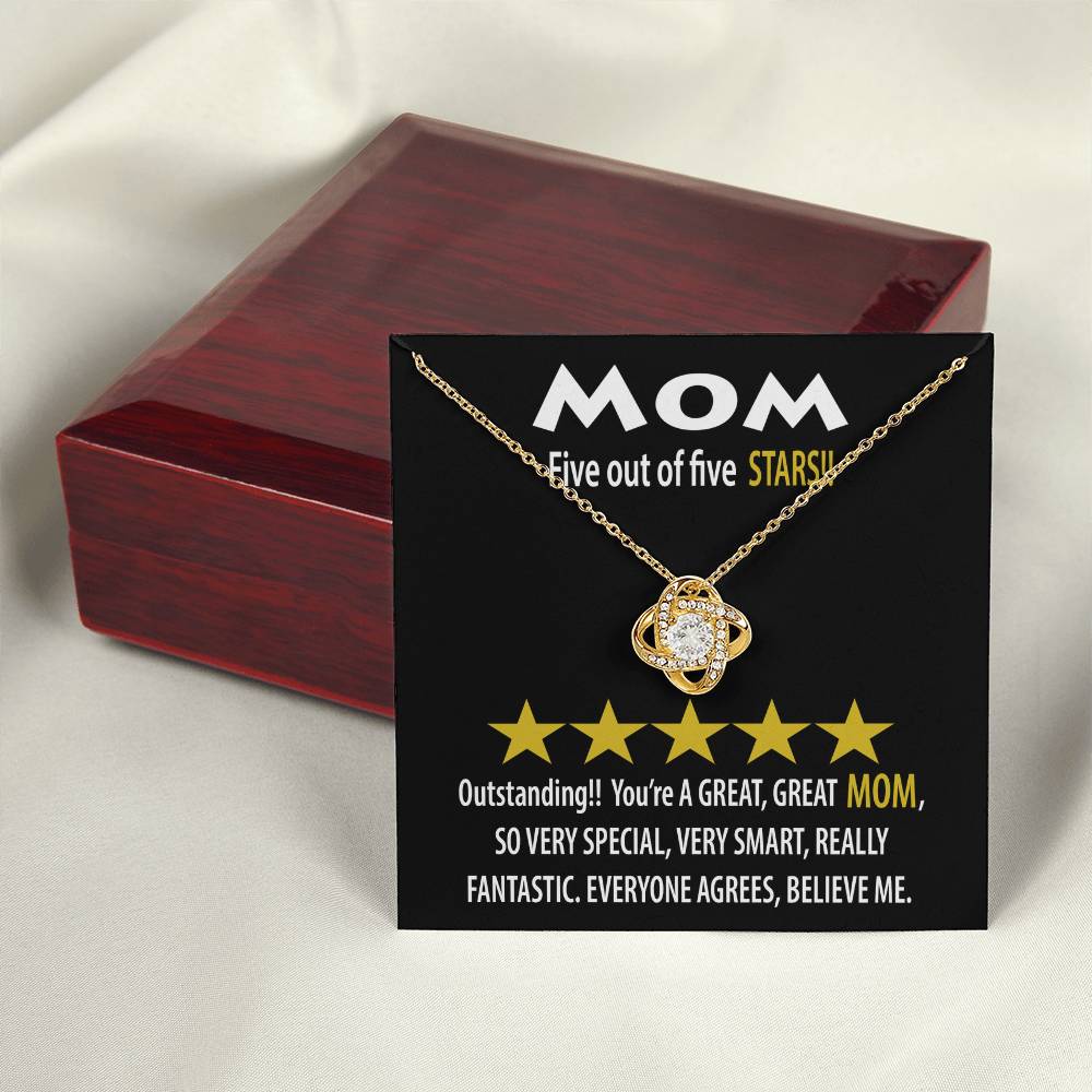 Necklace Gift For Mom - Five Stars