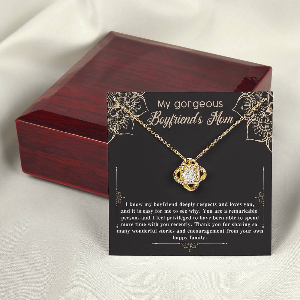 Necklace Gift For Boyfriend's Mom - Happy Family