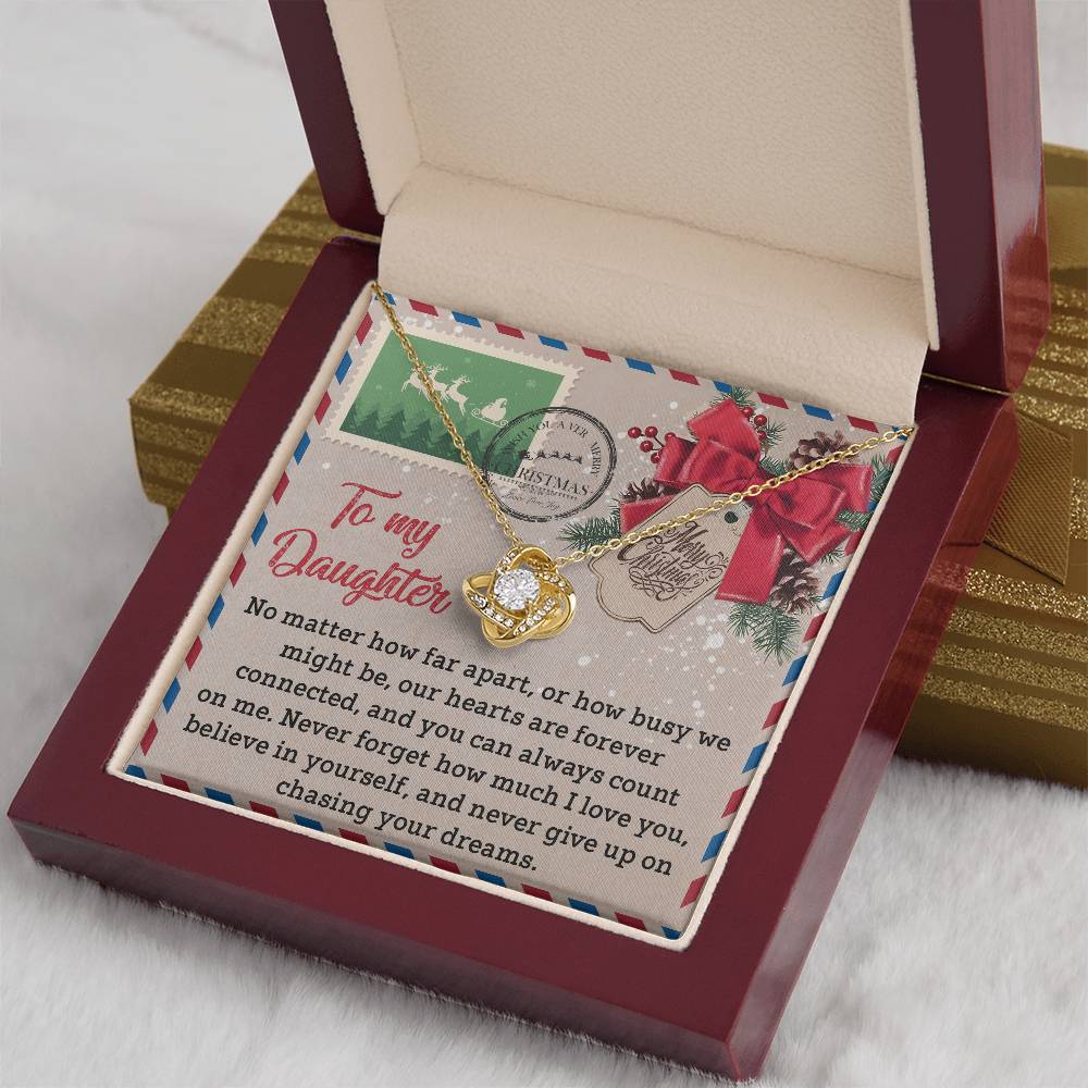 Necklace Gift For Daughter - Forever Connected