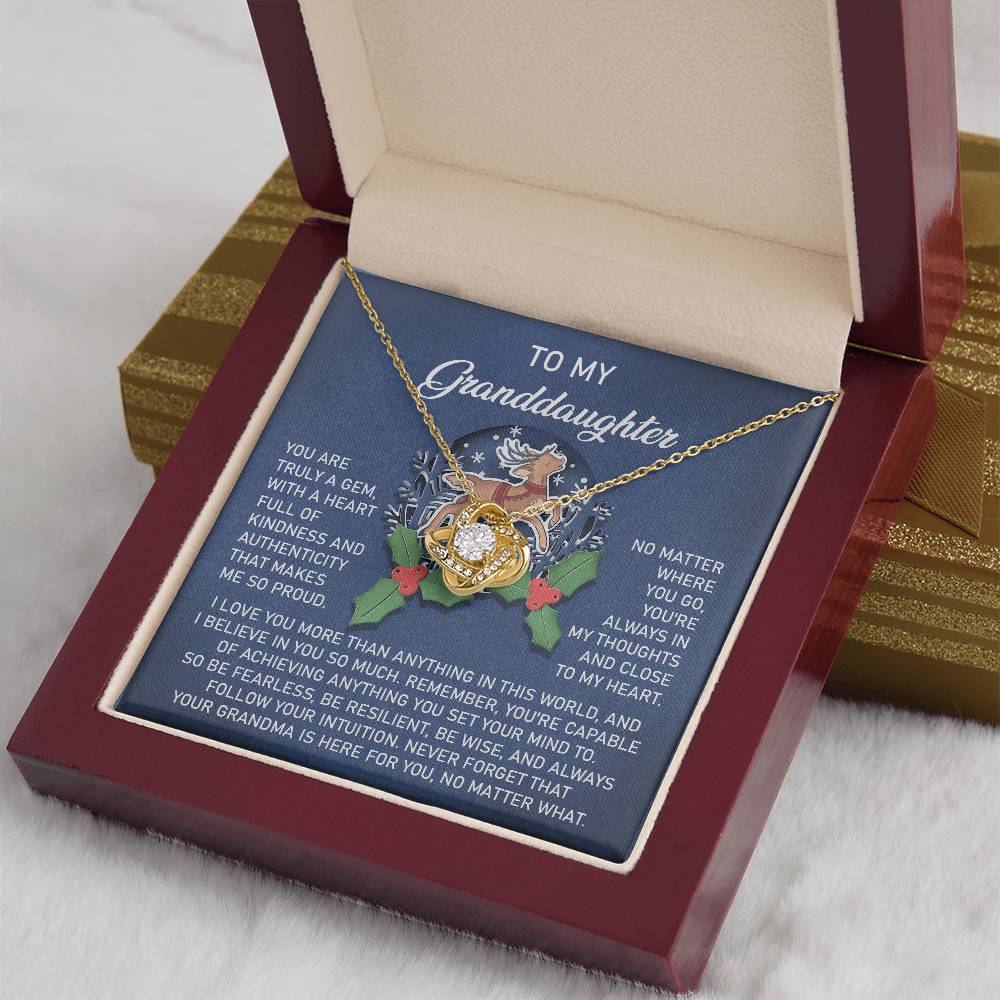 Necklace Gift For Granddaughter - Here For You