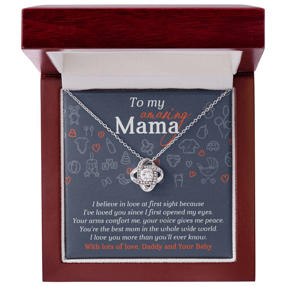 Necklace Gift For Mom To Be - At First Sight