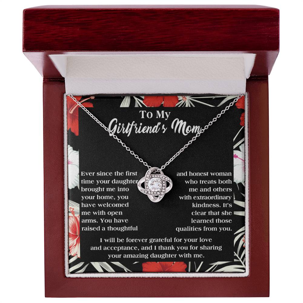 Necklace Gift For Girlfriend's Mom - Forever Grateful