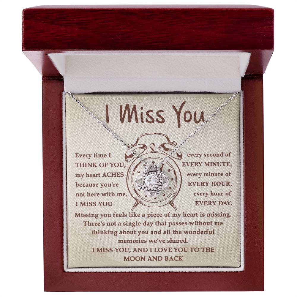 Gift For Long-Distance Girlfriend or Wife - I Miss You Every Second