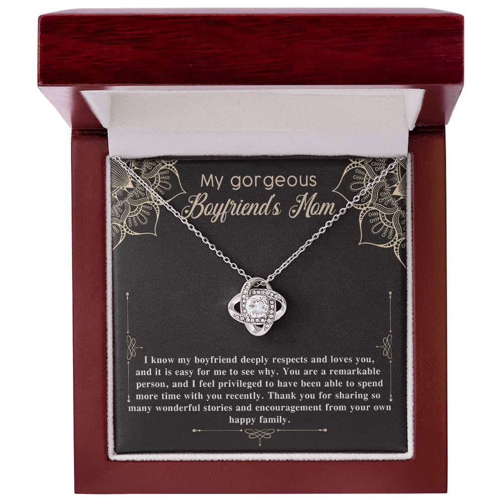 Necklace Gift For Boyfriend's Mom - Happy Family