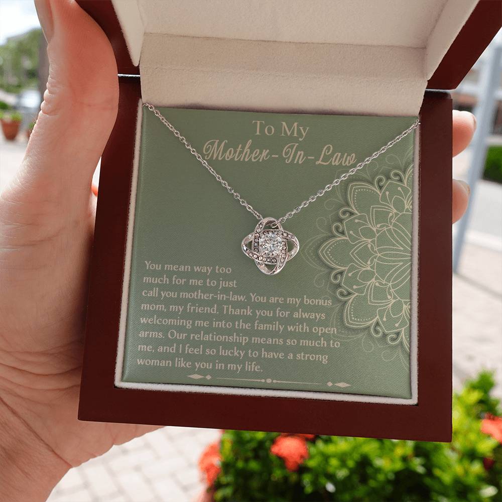 Necklace Gift For Mother In Law - A Strong Woman