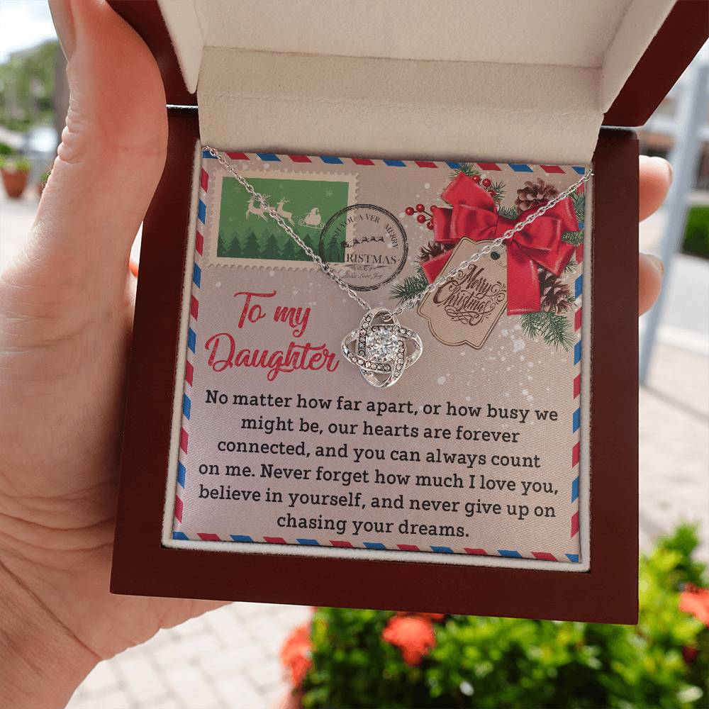 Necklace Gift For Daughter - Forever Connected