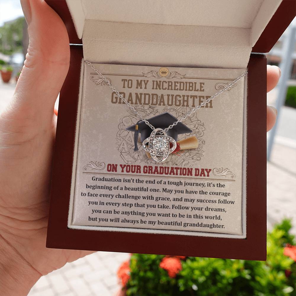 Necklace Gift For Granddaughter - Your Graduation Day