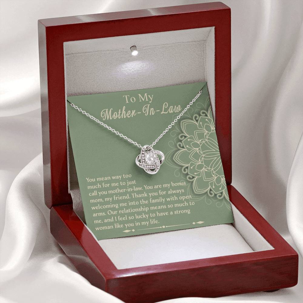 Necklace Gift For Mother In Law - A Strong Woman