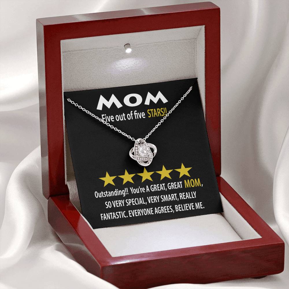 Necklace Gift For Mom - Five Stars
