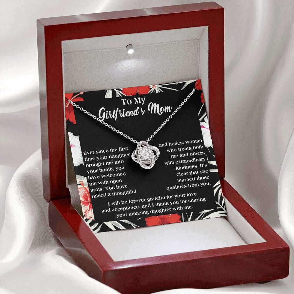 Necklace Gift For Girlfriend's Mom - Forever Grateful