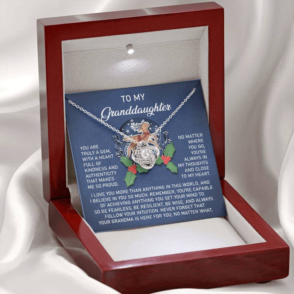 Necklace Gift For Granddaughter - Here For You
