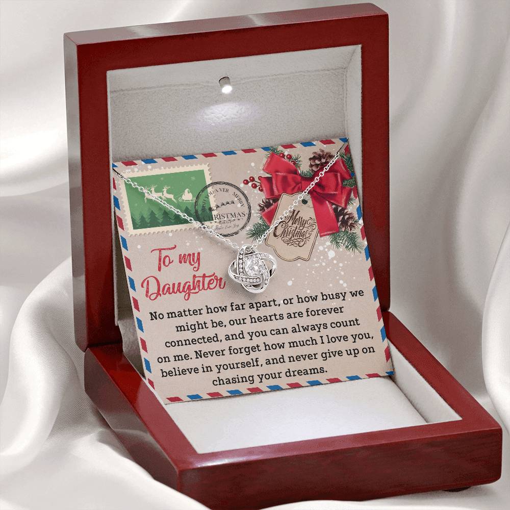 Necklace Gift For Daughter - Forever Connected