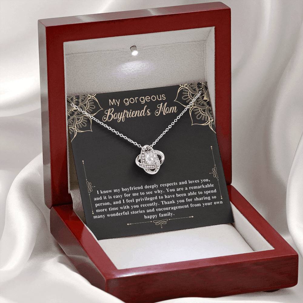 Necklace Gift For Boyfriend's Mom - Happy Family