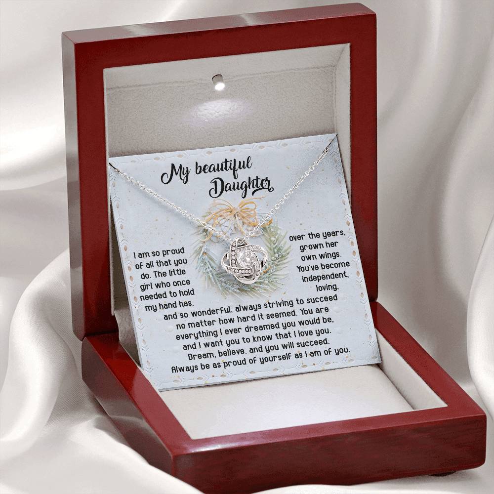 Necklace Gift For Daughter - Proud Of Yourself