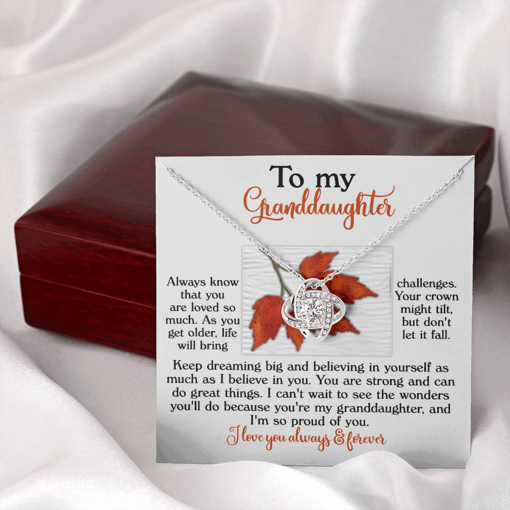 Necklace Gift For Granddaughter - Do Great Things