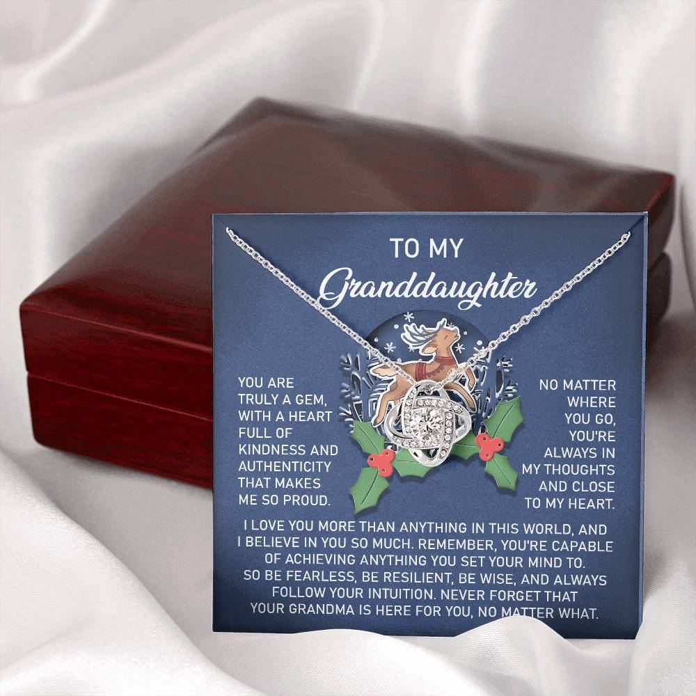 Necklace Gift For Granddaughter - Here For You