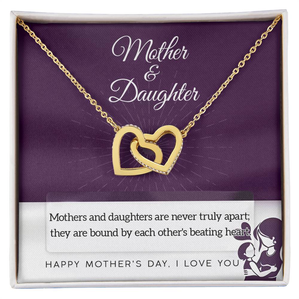 Necklace Gift For Mom From Daughter - Never Truly Apart